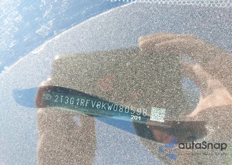 2019 Toyota Rav4 Le из США, поврежденный, VIN 2T3G1RFV8KW080598